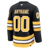 Boston Bruins tröja Customized Fanatics Premium 2025-26 Svart Hemma - NHL Tröjor Herr