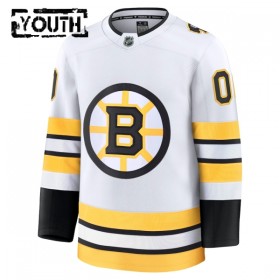 Boston Bruins tröja Customized Fanatics Premium 2025-26 Vit Borta - NHL Tröjor Barn