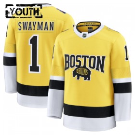 Boston Bruins tröja Fanatics NHL Stadium Series Premium Jeremy Swayman 2025-26 Gold - NHL Tröjor Barn