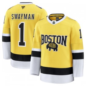 Boston Bruins tröja Fanatics NHL Stadium Series Premium Jeremy Swayman 2025-26 Gold - NHL Tröjor Herr