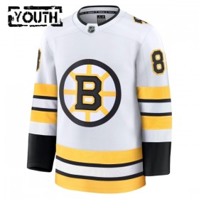 Boston Bruins tröja Fanatics Premium David Pastrnak 2025-26 Vit Borta - NHL Tröjor Barn