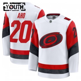 Carolina Hurricanes tröja Fanatics Premium Sebastian Aho 2025-26 Vit Borta - NHL Tröjor Barn