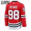 Chicago Blackhawks tröja Fanatics Centennial Premium Connor Bedard 2025-26 Röd - NHL Tröjor Barn