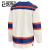Edmonton Oilers tröja Customized Fanatics Premium 2025-26 Vit Tredje - NHL Tröjor Barn