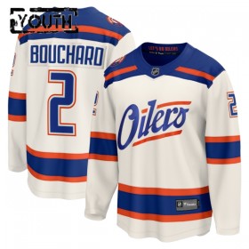 Edmonton Oilers tröja Fanatics Premium Evan Bouchard 2025-26 Vit Tredje - NHL Tröjor Barn