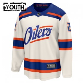 Edmonton Oilers tröja Fanatics Premium Evan Bouchard 2025-26 Vit Tredje - NHL Tröjor Barn