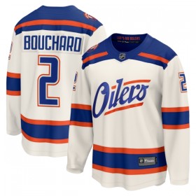 Edmonton Oilers tröja Fanatics Premium Evan Bouchard 2025-26 Vit Tredje - NHL Tröjor Herr
