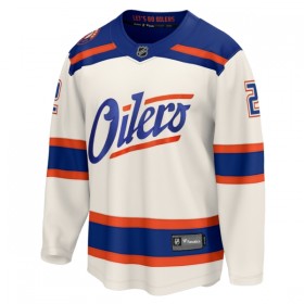 Edmonton Oilers tröja Fanatics Premium Evan Bouchard 2025-26 Vit Tredje - NHL Tröjor Herr