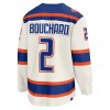 Edmonton Oilers tröja Fanatics Premium Evan Bouchard 2025-26 Vit Tredje - NHL Tröjor Herr