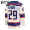 Edmonton Oilers tröja Fanatics Premium Leon Draisaitl 2025-26 Vit Tredje - NHL Tröjor Barn