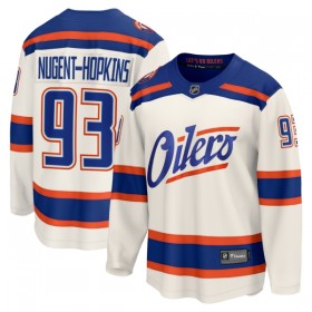 Edmonton Oilers tröja Fanatics Premium Ryan Nugent-Hopkins 2025-26 Vit Tredje - NHL Tröjor Herr