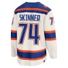 Edmonton Oilers tröja Fanatics Premium Stuart Skinner 2025-26 Vit Tredje - NHL Tröjor Herr