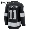 Los Angeles Kings tröja Fanatics Premium Anze Kopitar 2025-26 Svart Tredje - NHL Tröjor Barn