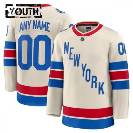 New York Rangers tröja Customized Fanatics Premium 2025-26 Vit Winter Classic - NHL Tröjor Barn