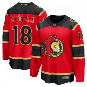 Ottawa Senators tröja Fanatics Premium Tim Stutzle 2025-26 Röd Tredje - NHL Tröjor Herr