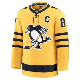 Pittsburgh Penguins tröja Fanatics Premium Sidney Crosby 2025-26 Gold Tredje - NHL Tröjor Herr