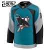 San Jose Sharks tröja Customized Fanatics Premium 2025-26 Teal Tredje - NHL Tröjor Barn