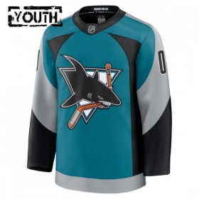 San Jose Sharks tröja Customized Fanatics Premium 2025-26 Teal Tredje - NHL Tröjor Barn