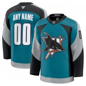 San Jose Sharks tröja Customized Fanatics Premium 2025-26 Teal Tredje - NHL Tröjor Herr