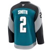 San Jose Sharks tröja Fanatics Premium Will Smith 2025-26 Teal Tredje - NHL Tröjor Herr