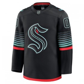 Seattle Kraken tröja Customized Fanatics Premium 2025-26 Svart Tredje - NHL Tröjor Herr