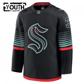 Seattle Kraken tröja Fanatics Premium Philipp Grubauer 2025-26 Svart Tredje - NHL Tröjor Barn