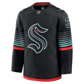 Seattle Kraken tröja Fanatics Premium Philipp Grubauer 2025-26 Svart Tredje - NHL Tröjor Herr