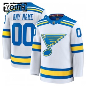 St. Louis Blues tröja Customized Fanatics Premium 2025-26 Vit Borta - NHL Tröjor Barn