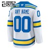 St. Louis Blues tröja Customized Fanatics Premium 2025-26 Vit Borta - NHL Tröjor Barn