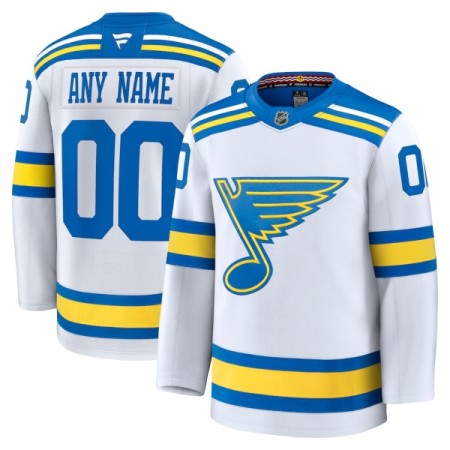 St. Louis Blues tröja Customized Fanatics Premium 2025-26 Vit Borta - NHL Tröjor Herr St. Louis Blues tröja Customized Fanatics Premium 2025-26 Vit Borta - NHL Tröjor Herr