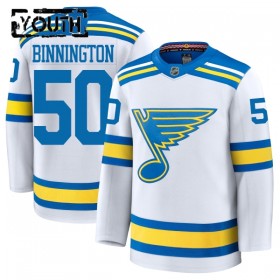 St. Louis Blues tröja Fanatics Premium Binnington Jordan 2025-26 Vit Borta - NHL Tröjor Barn