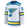 St. Louis Blues tröja Fanatics Premium Binnington Jordan 2025-26 Vit Borta - NHL Tröjor Herr