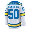 St. Louis Blues tröja Fanatics Premium Binnington Jordan 2025-26 Vit Borta - NHL Tröjor Herr