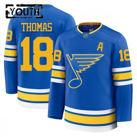 St. Louis Blues tröja Fanatics Premium Robert Thomas 2025-26 Blå Hemma - NHL Tröjor Barn