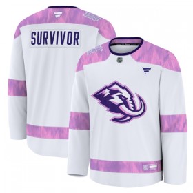 tröja Customized Utah Hockey Club Fanatics Hockey Fights Cancer Practice Vit - NHL Tröjor Herr