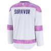 tröja Customized Utah Hockey Club Fanatics Hockey Fights Cancer Practice Vit - NHL Tröjor Herr