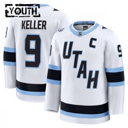 tröja Utah Hockey Club Fanatics Premium Clayton Keller Vit Borta - NHL Tröjor Barn tröja Utah Hockey Club Fanatics Premium Clayton Keller Vit Borta - NHL Tröjor Barn