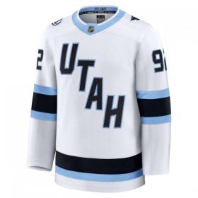 tröja Utah Hockey Club Fanatics Premium Logan Cooley Vit Borta - NHL Tröjor Herr
